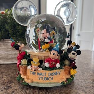 Disney Mickey Mouse Musical Snow Globe with Colorful Characters